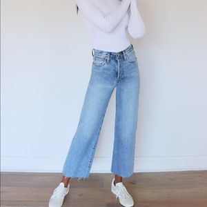 SOLD Denim Forum Farrah High Rise Wide Leg Jean